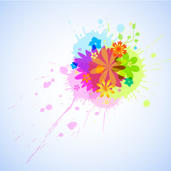 Flower burst - vector (eps10)