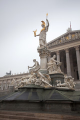 Fototapeta na wymiar Austrian parliament, Vienna, Austria