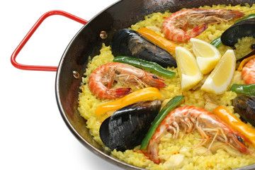 paella , spanish rice dish