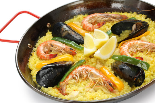 paella , spanish rice dish