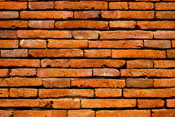 Obraz premium old orange brick wall background