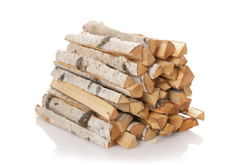 The logs of fire wood