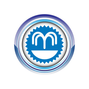 fontaine cure thermalisme logo picto web icône design symbole