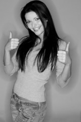 beautiful black-haired girl