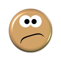 Emoticon mit schlechter Laune