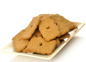 spiced cookies on a plate