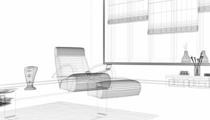 salotto rendering 3d divano illustrazione disegno interior