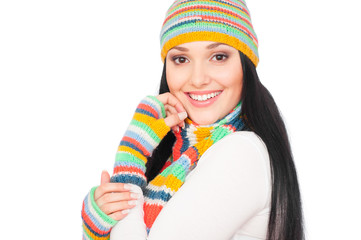 portrait of smiley woman