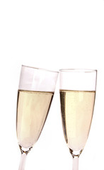 Glasses of champagne