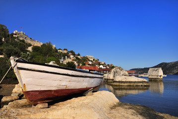 Mediterranean fishing village