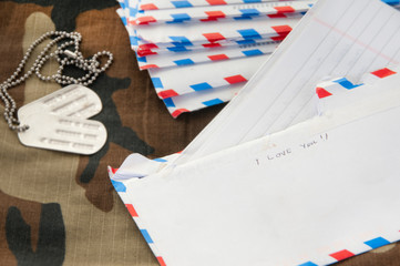 Love letter to soldier