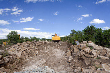 Front End Loader Construction Site Santa Fe NM