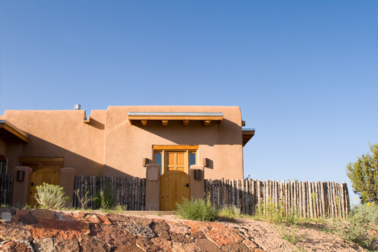 Mission Style Home Adobe New Mexico United States
