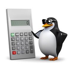 If my calculations are correct says 3d penguin © Steve Young