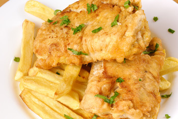 Fried fish and chips