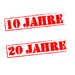 10 Jahre, 20 Jahre Stamp