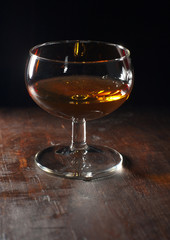 Glass with liqueur