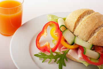 Close-up of a sandwich
