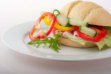 Close-up of a sandwich
