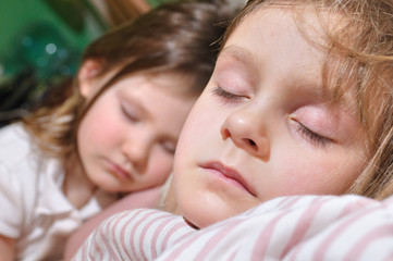 sleeping kids