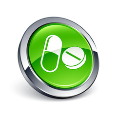 icône bouton internet médicament