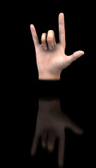 Fototapeta premium Mano in segno di amore