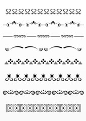 Obraz premium page borders set