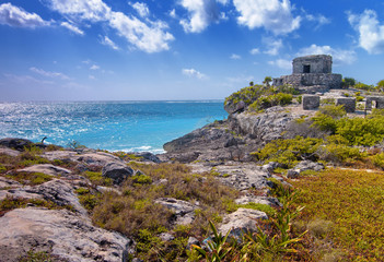 The Mayan ruins of Tulum in Mexico.