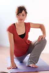 Woman doing exercises