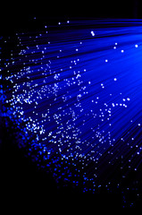Telecommunications blue abstract.
