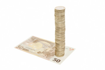 Banknotes and coins