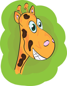 Funny vector giraffe