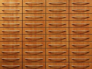 Archiv Ordnung Schubladen sortiert