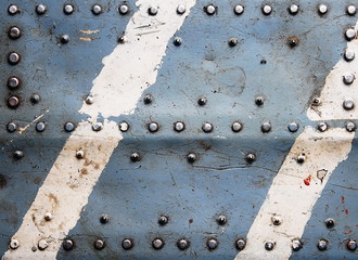 Metal texture with rivets, aircraft fuselage