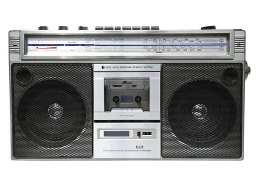 Vintage radio cassette player