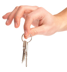 hand holding keys