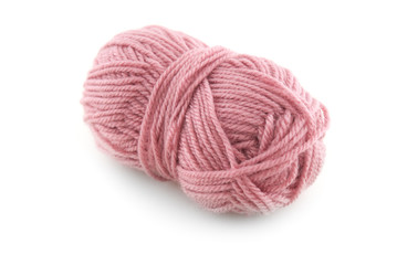 Pink knitting wool