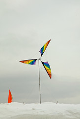 Windmill in the snow