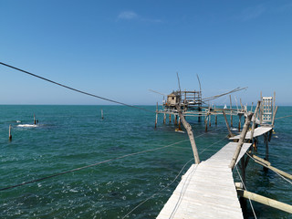 Trabocco at the Italian coast