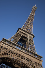 Eiffel Tower on Tilted Angle in Paris, France