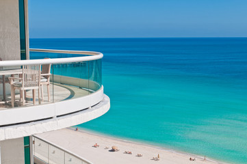 Obraz premium Balkon do oceanu