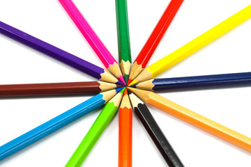Fototapeta premium colorful crayon