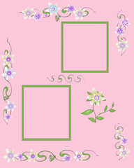 soft flowers scrapbook