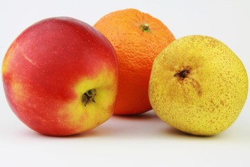 Apfelsine, Apfel, Birne