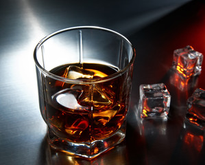 Whiskey with ice