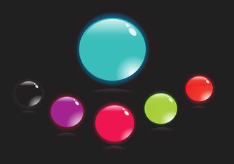 Beautiful glossy ball
