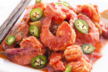 sizzling gambas
