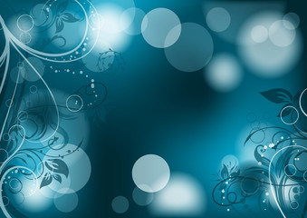 Floral abstract background, vector, eps10