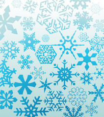 blue snowflakes