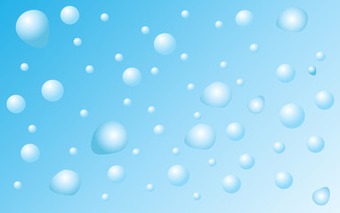 bubbles in the layer of water